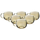 Set 6 Tazas Cristal Amarillas Ideen 410 Ml