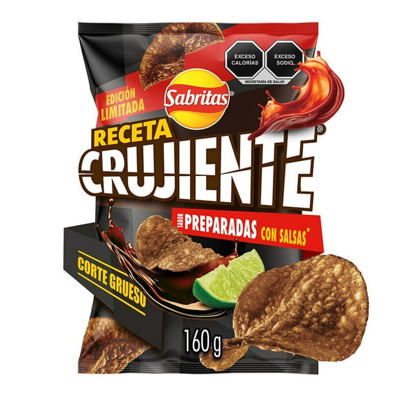 SABRITAS RECETA CRUJ SALSA NEGR FAM 160 image number null