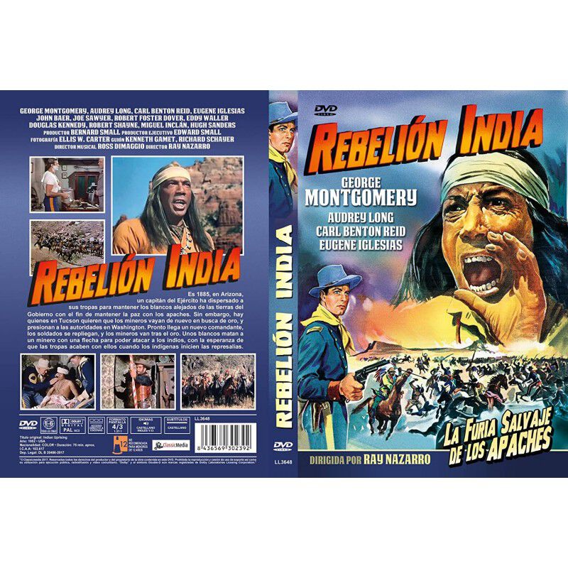Rebeli&oacute;n India (indian Uprising) 1952 [dvd] image number null