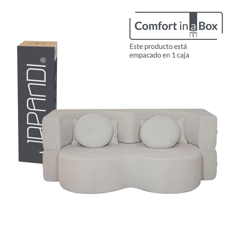 Sof&aacute; Espuma Alta densidad KANSO Beige 2 plazas ... image number null