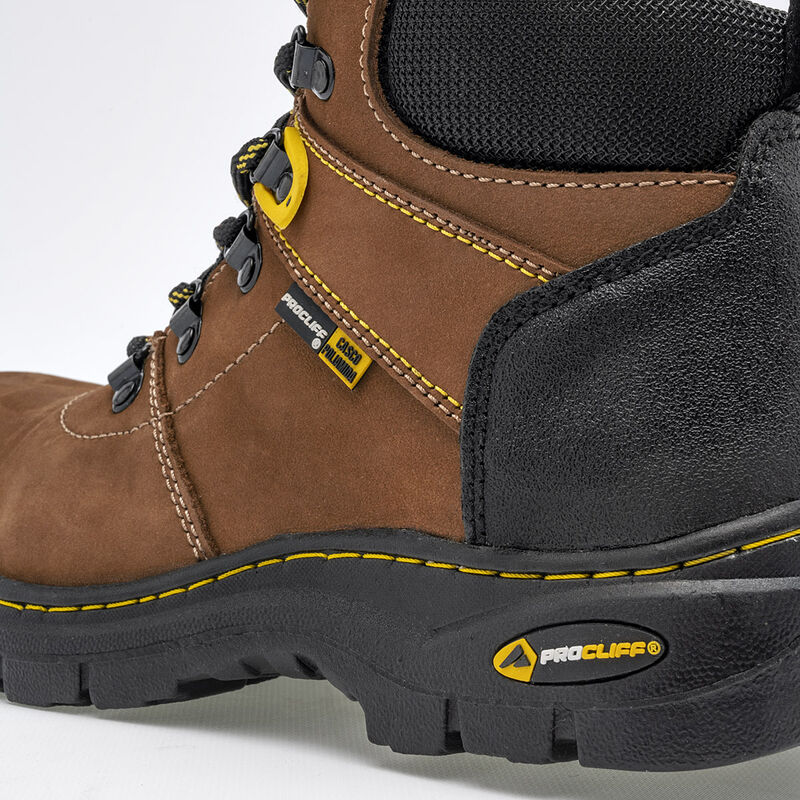 Cliff Bota Industrial Para Hombre Caf&eacute; Negro Co... image number null