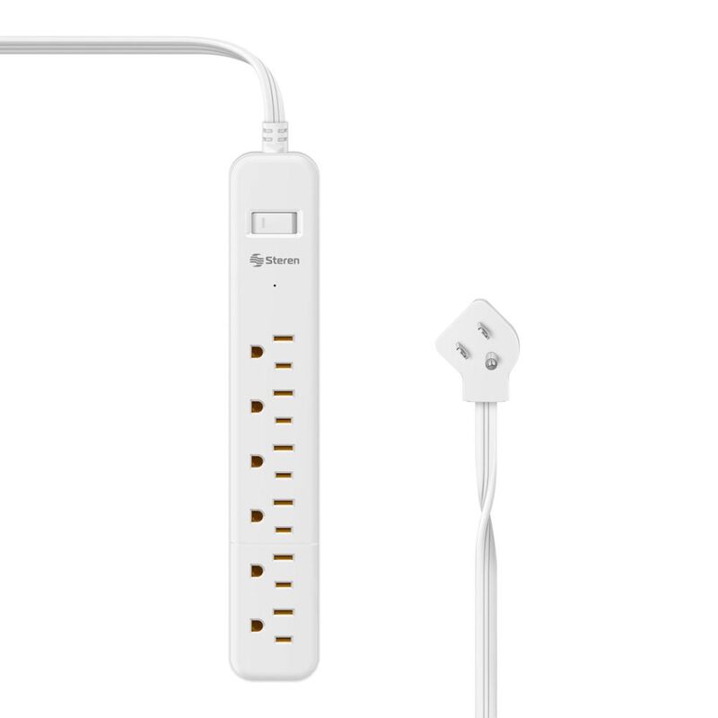 Tira multicontactos de 6 salidas horizontales image number null