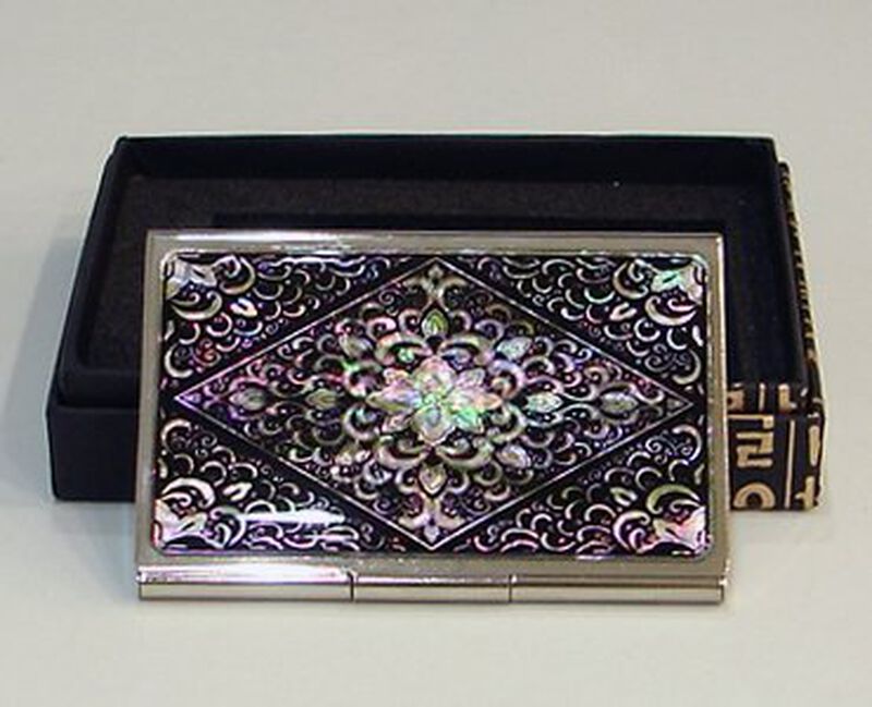 Estuche Para Tarjetas De Presentaci&oacute;n Antique A... image number null