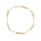 Pulsera De Oro Amarillo 14k (18.5 Cm + 2 Cm Ext. Aprox)
