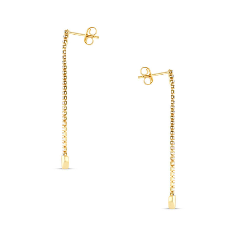 Aretes Corazon De Oro Amarillo 14k Con Zirconia... image number null