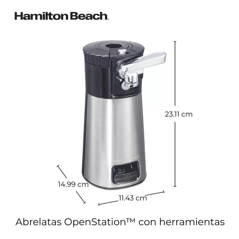 Abrelatas El&eacute;ctrico Hamilton Beach Con Multiher... image number null