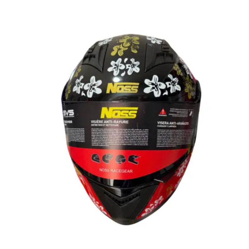 Casco Noss Ns-901 Abatible Seen Negro/oro Xl image number null
