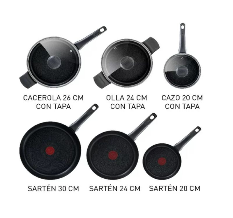 Bateria De Cocina T-Fal G2789082 9 Pzas Ultimat... image number null