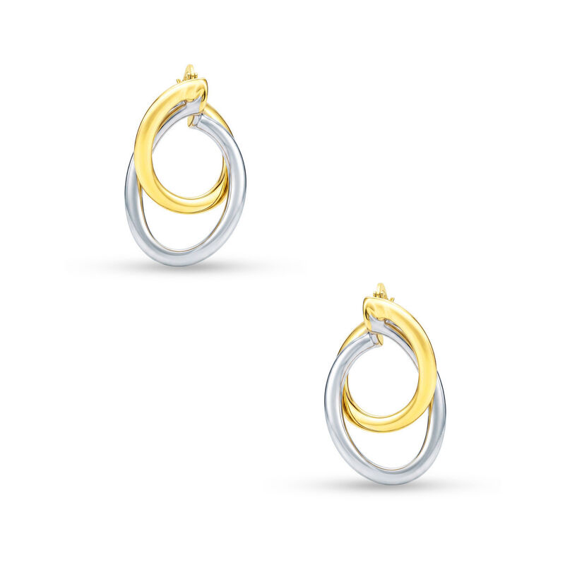 Arracadas 2begold Amarillo Con Blanco (925+1/10... image number null