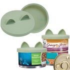 Tapas Para Comida De Gato Ohmo 2 Unidades 65 mm Verde Salvia