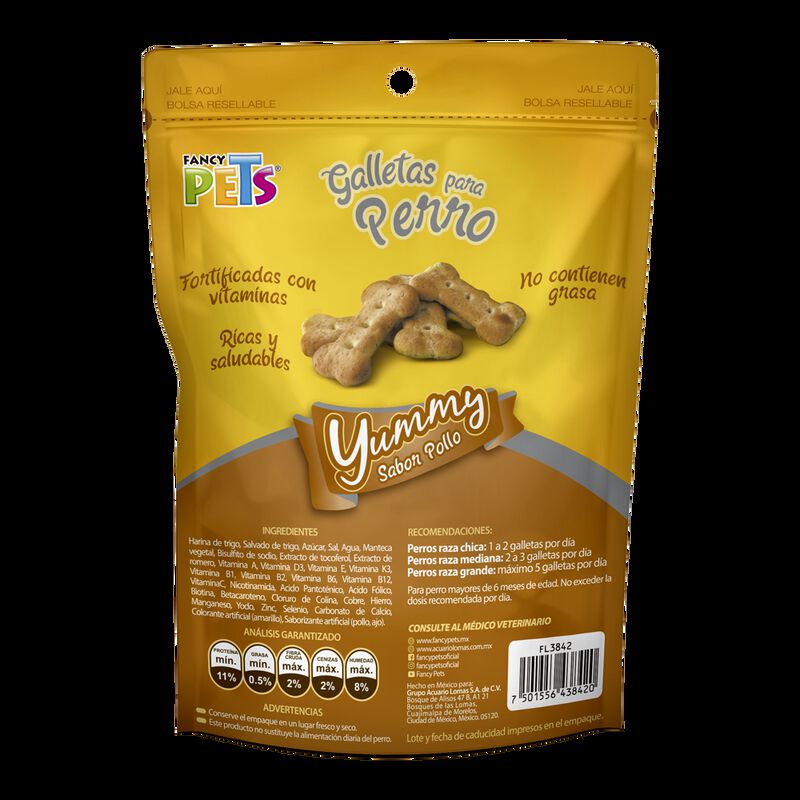 Fancy Pets Yummy Galletas Sabor Pollo Para Perr... image number null