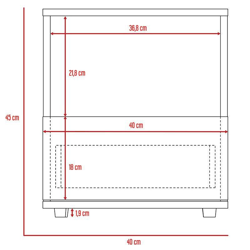 Bur&oacute; Oliver Caoba con Un Caj&oacute;n Virtual Muebles image number null
