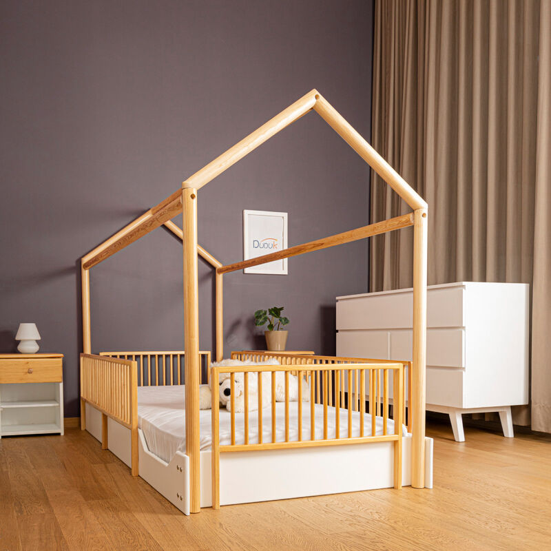 Cama Casa Montessori de Madera - Individual Dud... image number null