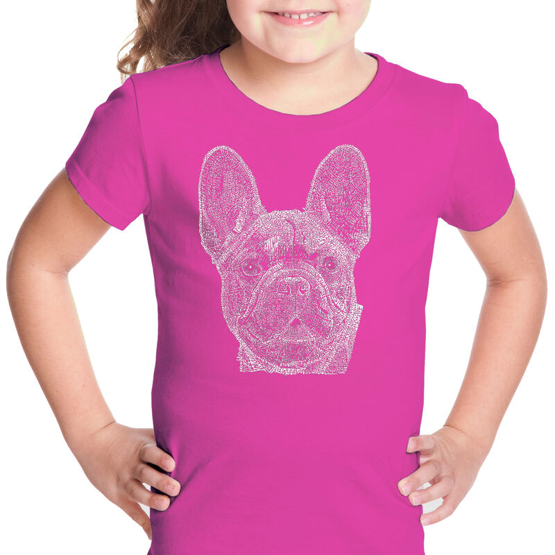 Camiseta Word Art Para Ni&ntilde;a - Bulldog Franc&eacute;s -... image number null