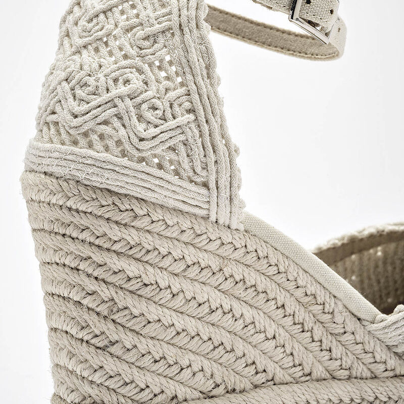 Corina alpargata cu&ntilde;a para mujer beige cod 1419... image number null