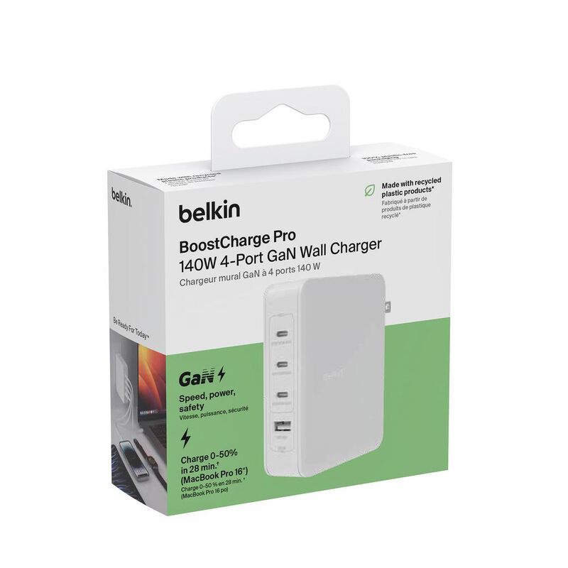 Cargador De Pared De 4 Puertos Con 3 Entradas U... image number null