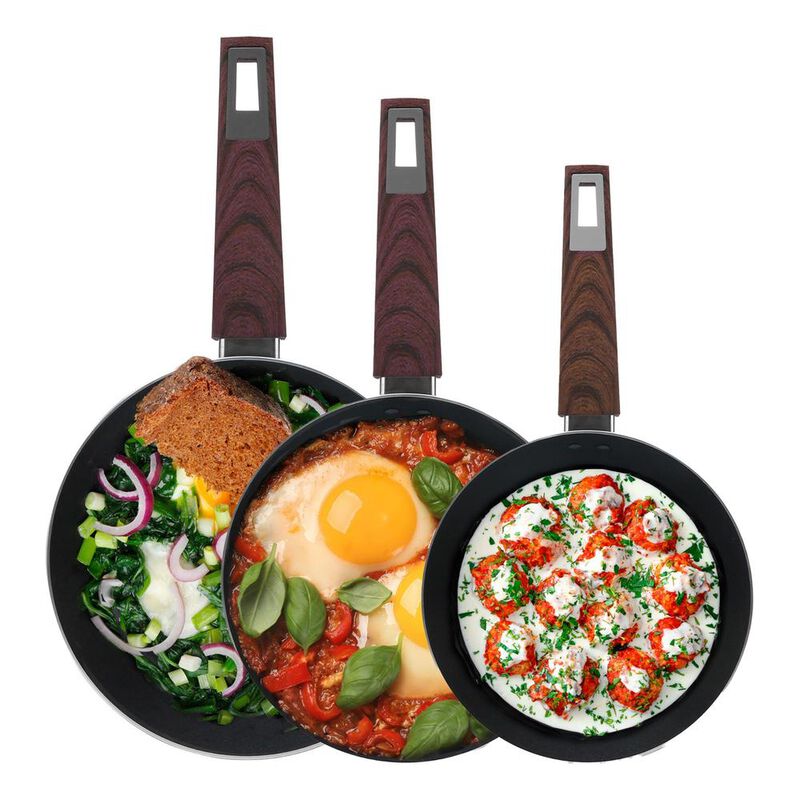 Set De 3 Sartenes Wood Pro Antiaderentes Master... image number null