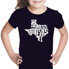 Camiseta Word Art Para Ni&ntilde;a - Don&rsquo;t Mess With Texas - Negro