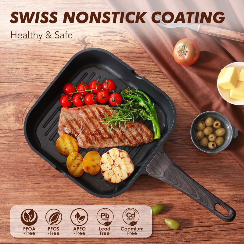 Sart&eacute;n Grill Sensarte 24 cm Antiadherente con V... image number null