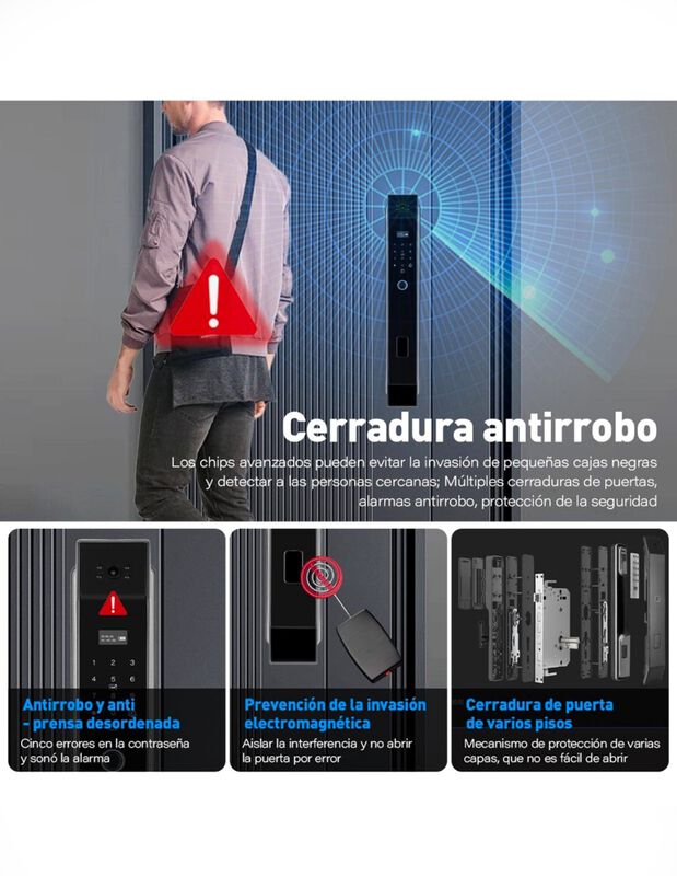Cerradura Smart Con Reconocimiento Facial image number null