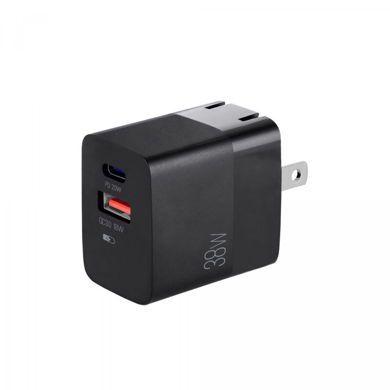 Cargador Pared Dual Usb Y C 38W Negro image number null