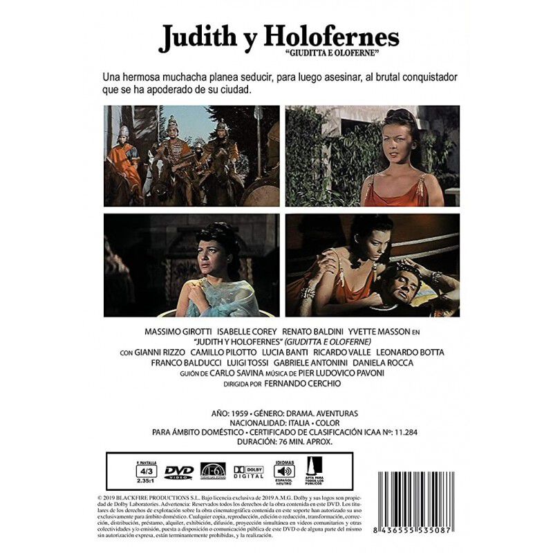 Judith Y Holofernes [dvd] (1959) image number null