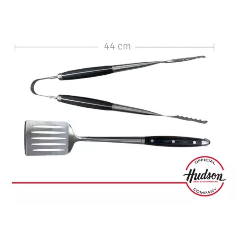 Set parrillero HUDSON 4 Pz Trinche, Espátula, C... image number null