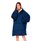 Sudadera Cobija Manta con Borrega  Ligera Multifuncional Azul Bluelander