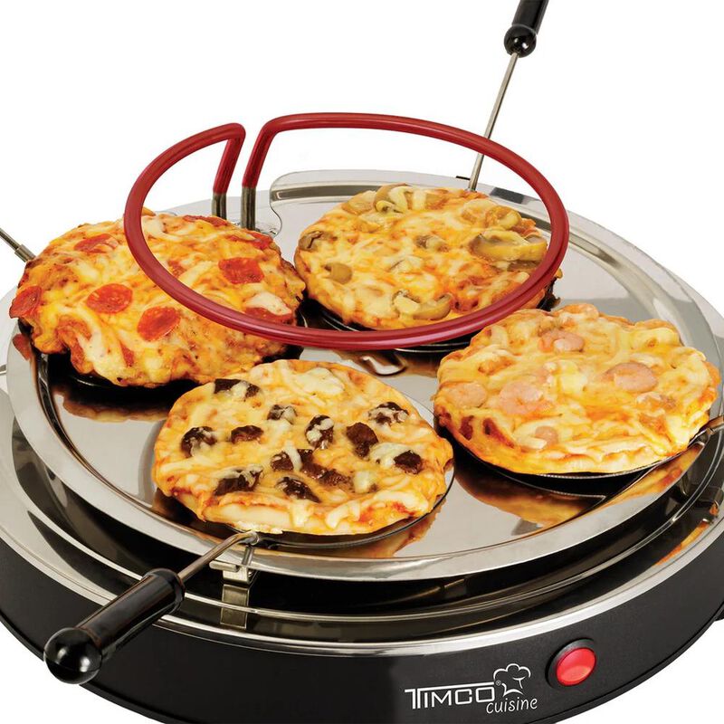 Horno Eléctrico Pizza Mini Portátil Cerámica 4 ... image number null