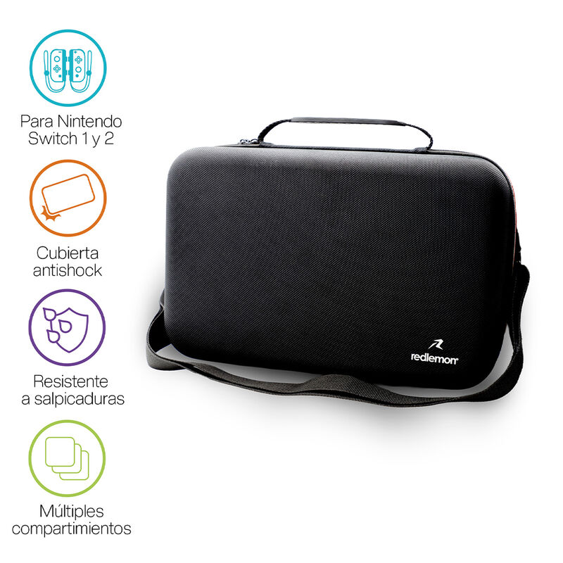 Funda R&iacute;gida para Nintendo Switch 2 y 1, Estuch... image number null