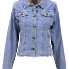 Chamarra De Mezclilla Mujer Cuello Afelpado Premium Azul Cielo Roosevelt  44