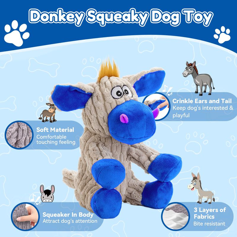 Juguete De Peluche Chirriante Para Perros Peque... image number null