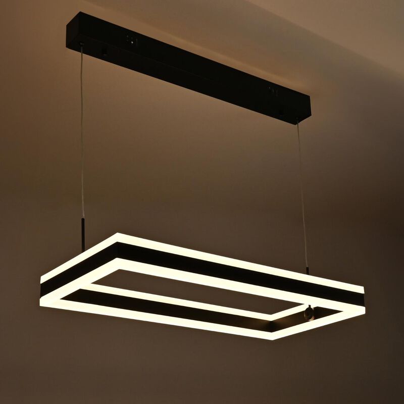 Candil De Led Suspendido 1 Rectángulo image number null