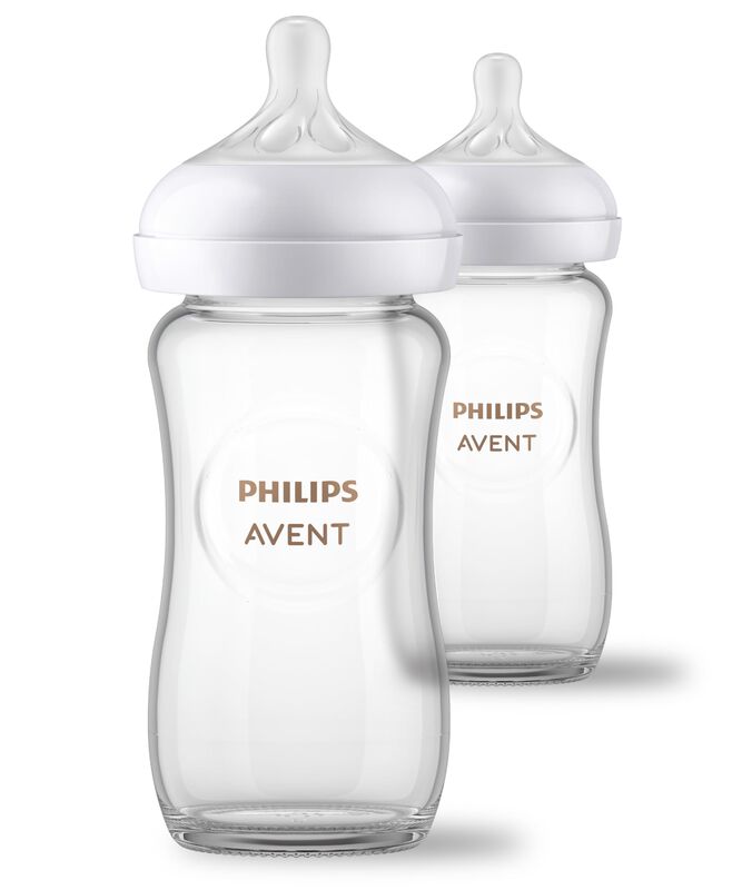 Biber&oacute;n Philips Avent Glass Natural, 240 Ml, Pa... image number null