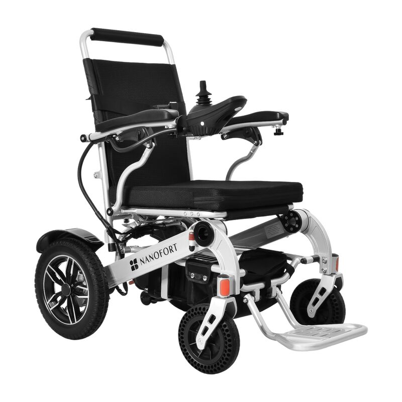 Silla Ruedas El&eacute;ctrica Plegable Acero Controlad... image number null