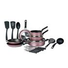 Bater&iacute;a De Cocina Ekco/vasconia 70010433 Serum 19 Pzs Rosa Con Antiadherente Syp