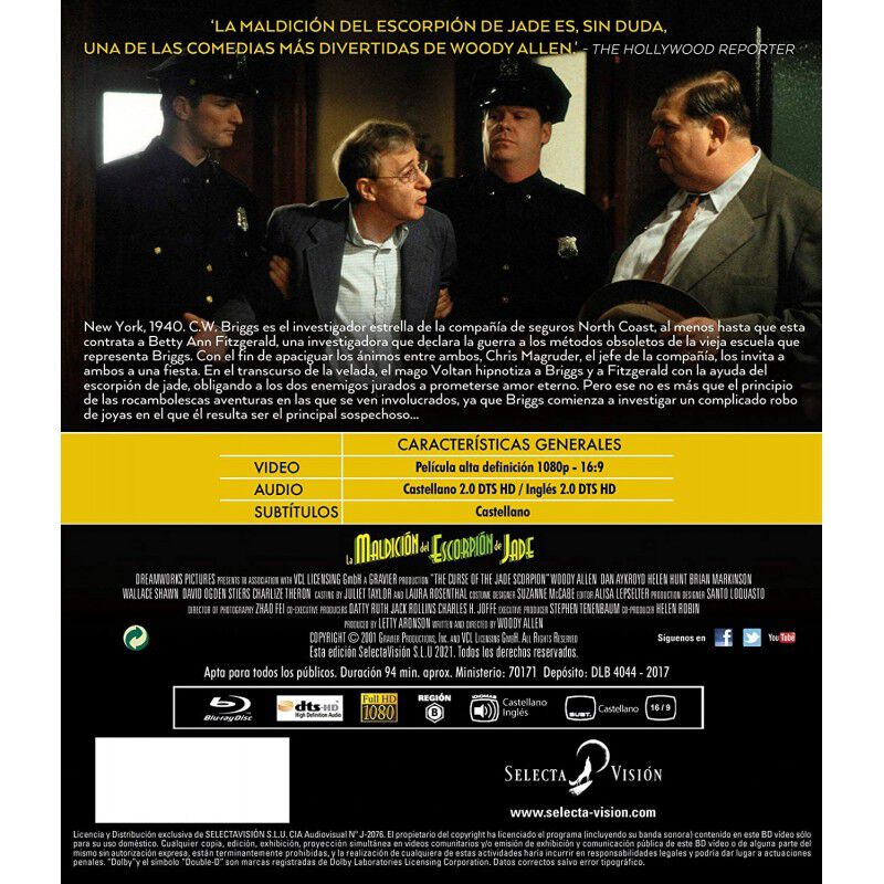 La Maldici&oacute;n Del Escorpi&oacute;n De Jade [blu-ray] image number null