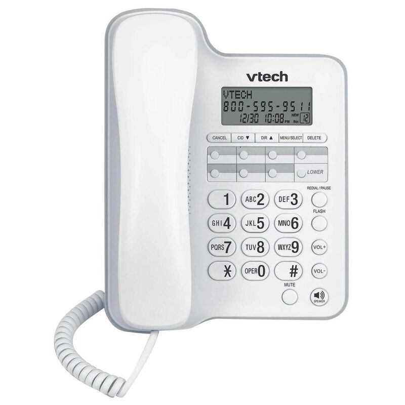 Tel&eacute;fono Fijo Vtech Blanco Identificador Y Alta... image number null