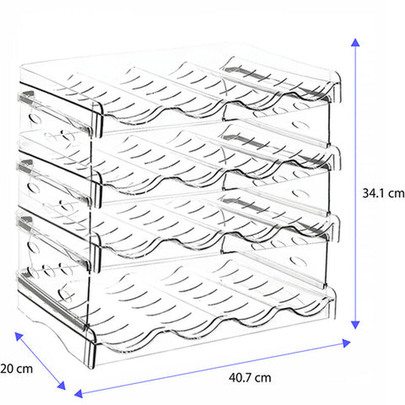 Porta botellas Brandtrendy de plástico 4 nivele... image number null