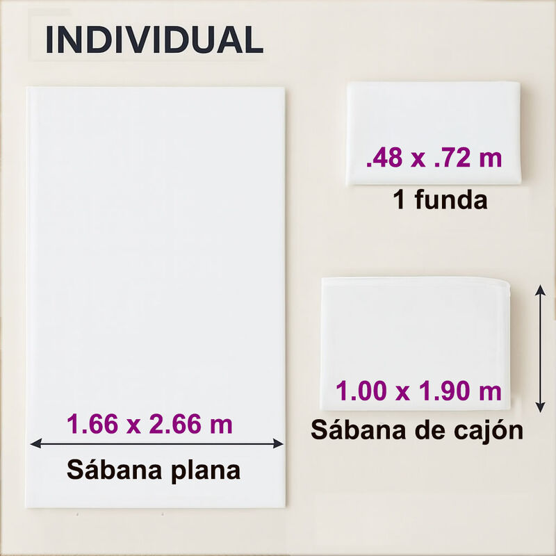 Juego De S&aacute;banas Individual 100% Algod&oacute;n Premiu... image number null