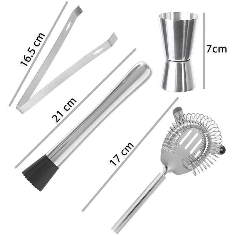 Juego de Bar Acero Inoxidable Fremont 5 Piezas image number null