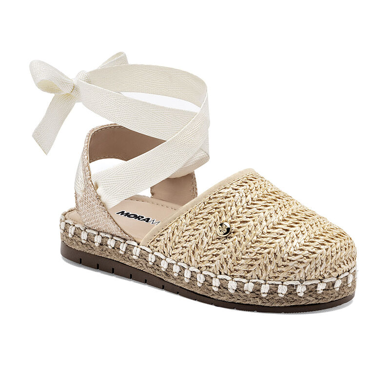 Moramora Sandalia Alpargata Beb&eacute; Beige Cod 1325... image number null