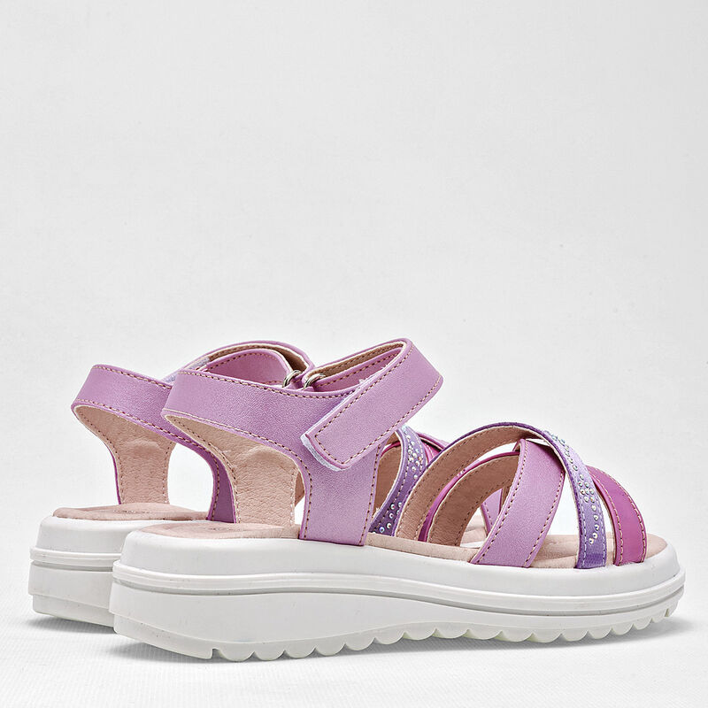 Yuyin Sandalia para ni&ntilde;a rosa lila image number null