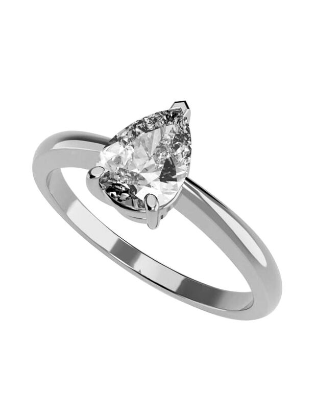 Anillo de Compromiso de 14K con Diamante de Lab... image number null