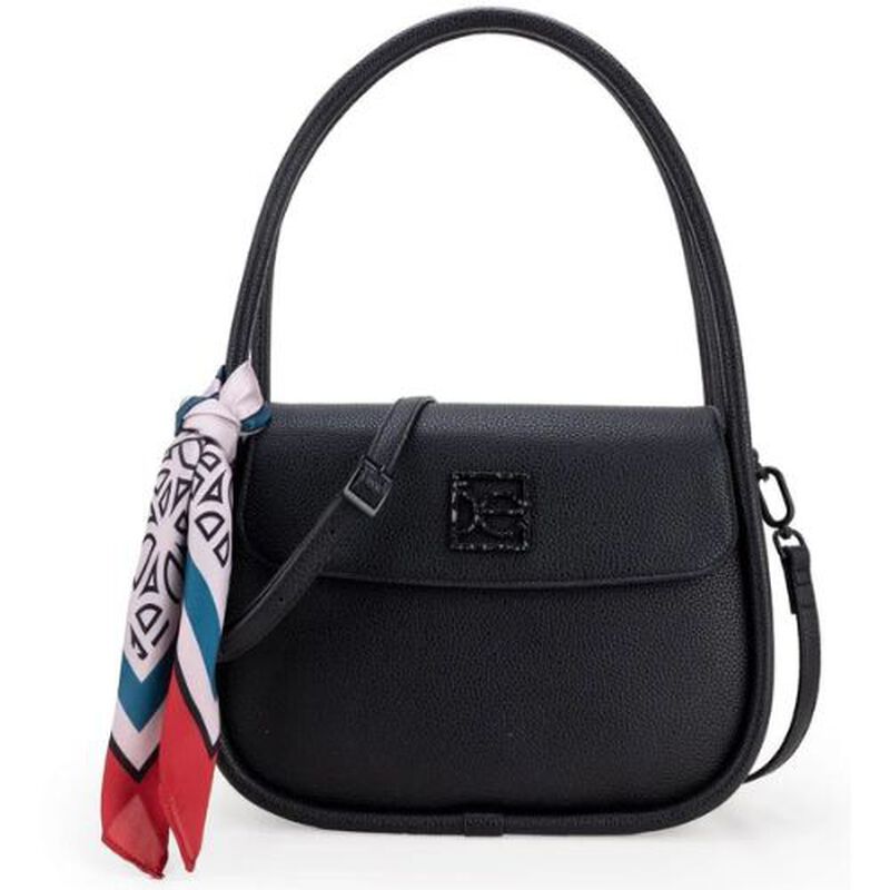 Bolsa Cloe Lady Bag Chica Con Mascada Color Neg... image number null