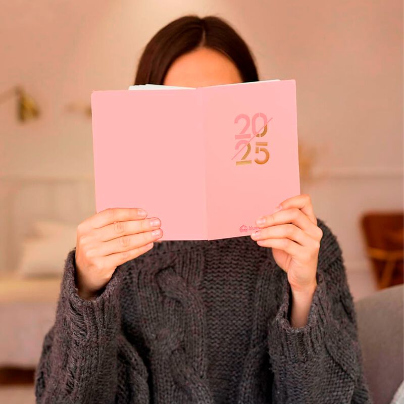 Agenda 2025 Rosa con Pestañas Planificadoras Bl... image number null