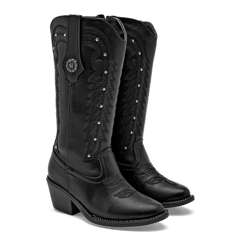 Wildcat Bota Vaquera Negra Para Ni&ntilde;a 147454cd image number null