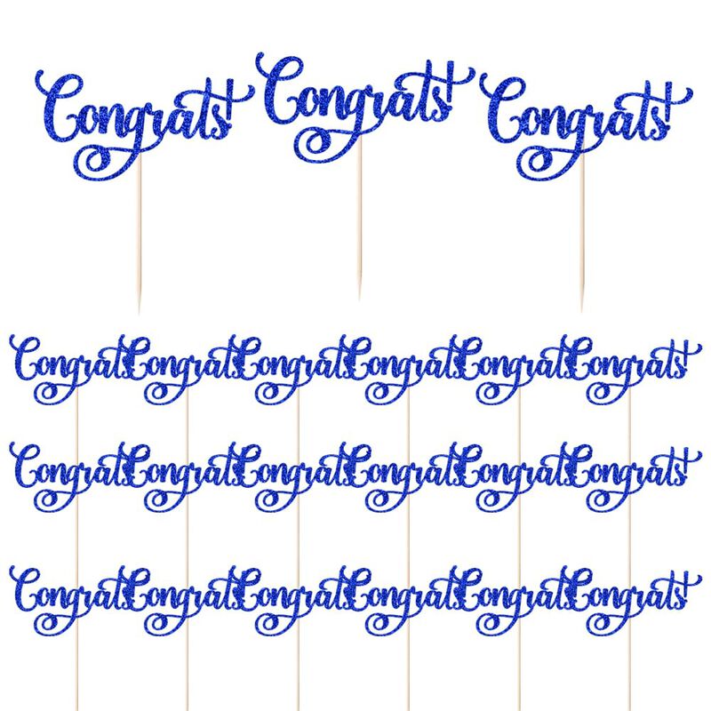 Adorno Para Pastel Crseniny 24 Piezas "&iexcl;felicid... image number null