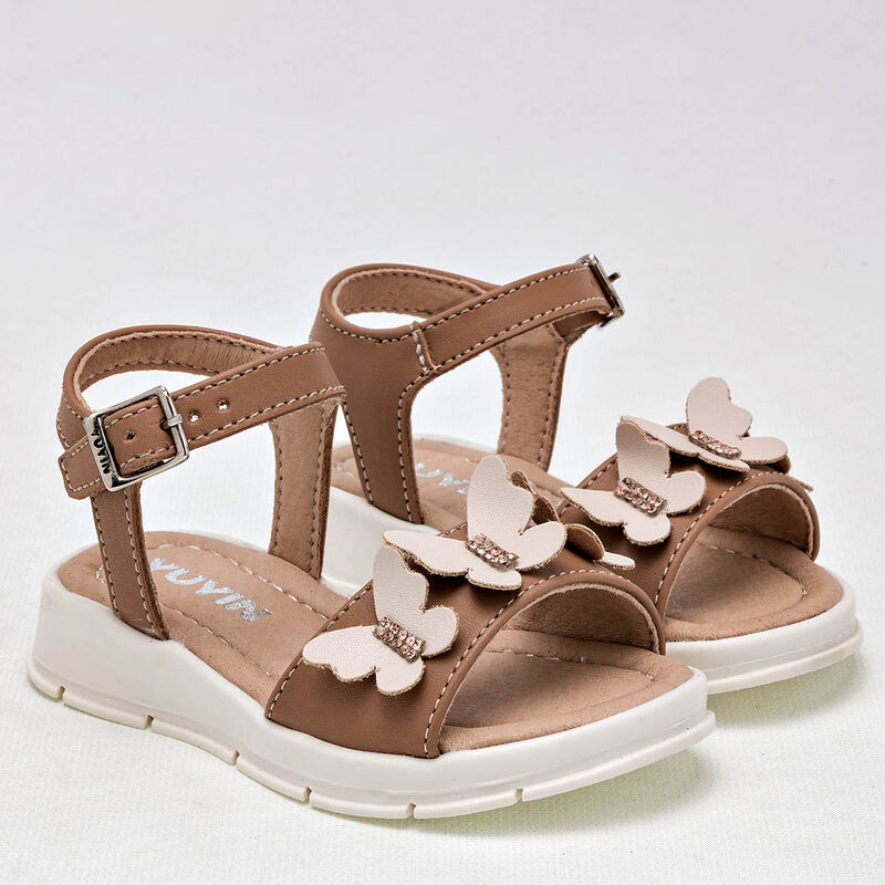 Yuyin Sandalia para beb&eacute; ni&ntilde;a camel beige image number null