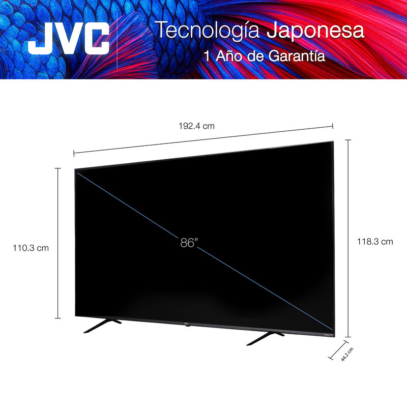 Jvc Pantallas Smart Tv 86 Pulgadas  4k Uhd Led ... image number null